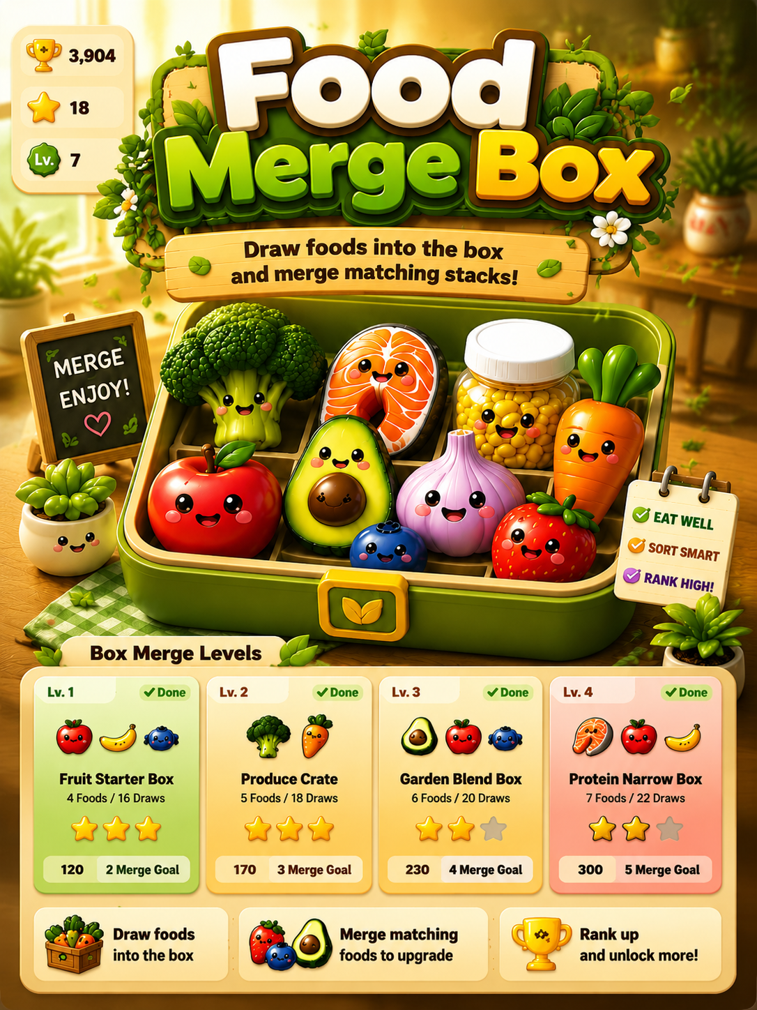 Food Box Merge game cover